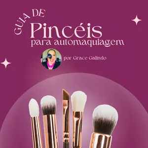 Imagem de capa para o Ebook Guia de Pincéis para Automaquiagem