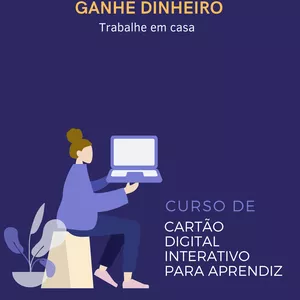 Imagem principal do produto GANHE DINHEIRO COM CARTÃO DIGITAL INTERATIVO