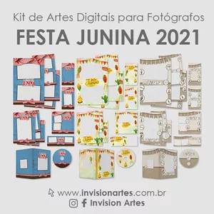 Imagem de capa para o Curso online Kit de Artes Digitais Festa Junina 2021 (para Fotógrafos)
