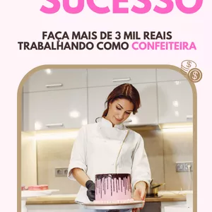 Imagem de capa para o Ebook Como ser uma Confeiteira de Sucesso 