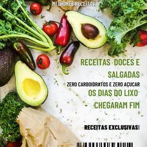 Imagem de capa para o Ebook Receitas LowCarb