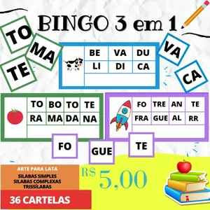 Imagem de capa para o Ebook Bingo 3 em 1