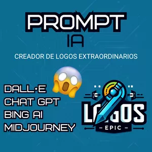 Imagen de portada para Ebook PROMPT PARA CREAR LOGOS ÉPICOS CON INTELIGENCIA ARTIFICIAL