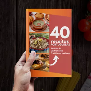 Imagem de capa para o Ebook 40 Receitas Portuguesas : Delícias da Gastronomia Tradicional Lusitana