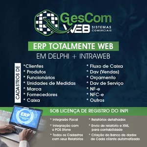 Imagem de capa para o Curso online ERP GesCom Web