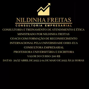 Imagem de CONSULTORIA EMPRESARIAL  E ATENDIMENTO DE EXCELÊNCIA  criado por Nildinha Freitas  na hotmart