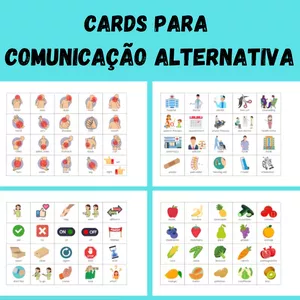 Imagem de capa para o Curso online Cards para Comunicação Alternativa - Mais de 650 PECS Inspirados em Montessori + Bônus