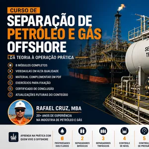 Imagem do curso Curso de Separação de Petróleo e Gás Offshore