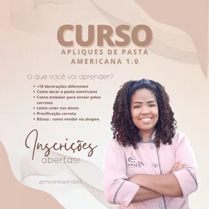 Imagem de capa para o Curso online Apliques de pasta americana 1.0
