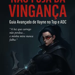 Imagem de capa para o Ebook 📖 “NÃO FUJA DA VINGANÇA – Guia Avançado de Vayne no Top e ADC”