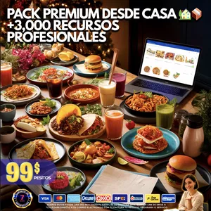 Imagen de portada para Ebook 🦐💻 PACK PREMIUM DESDE CASA 🏡📦 +3,000 RECURSOS PROFESIONALES 💼✨ SOLO $99 🎉💸 Arma tu propio negocio con recetas de mariscos, bebidas, manuales completos, modelos de negocio paso a paso y branding visual. Diseñado para que arranques hoy mismo y genere