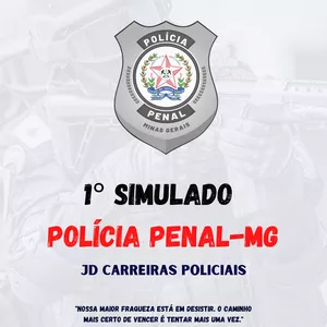 Imagem principal do produto 1° Simulado Polícia Penal-MG JD Carreiras Policiais