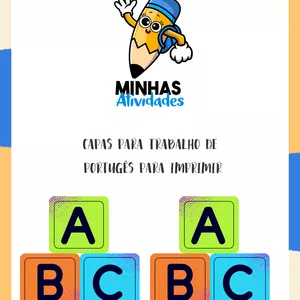 Imagem de capa para o Ebook Capas para Trabalho de Português para Imprimir