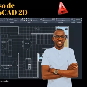 Imagem de capa para o Curso online CURSO COMPLETO DE AUTOCAD 2D - Dominando a Modelagem e Desenho Técnico
