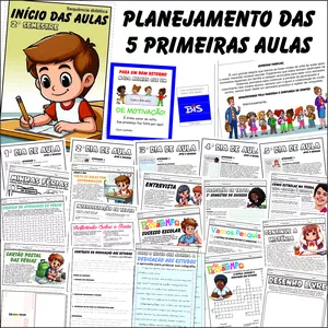 Imagem de capa para o Ebook PACOTE COM ATIVIDADES PARA A PRIMEIRA SEMANA DE AULA