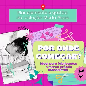 Imagem de capa para o Ebook Planejamento e gestão da coleção Moda Praia.