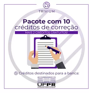 Imagem principal do produto Pacote de Correção de Redação UFPR (12 créditos)