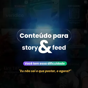 Imagem de capa para o Ebook Conteúdo para Story &amp; Feed
