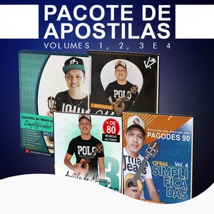 Imagem de capa para o Ebook + de 250 Músicas Simplificadas (Apostilas Volumes 1, 2, 3 e 4 - João Ribeiro)