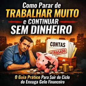 Imagem de capa para o Ebook Como Parar de Trabalhar Muito e Continuar Sem Dinheiro