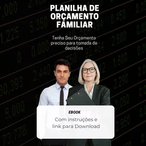 Imagem de capa para o Ebook Planilha de Controle do Orçamento Familiar