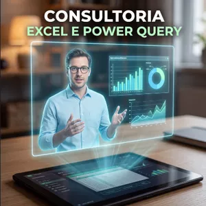 Imagem de capa para o Serviço online Consultoria Excel Sem Rodeios — Análise de Dados e Power Query para quem não tem tempo a perder.