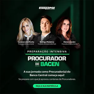 Imagem de capa para o Curso online PREPARAÇÃO INTENSIVA PROCURADOR DO BACEN