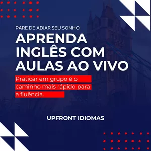 Imagem de capa para o Curso online Inglês em Grupo: 2 Aulas Ao Vivo por Mês