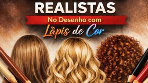 Ebook de como criar cabelos realistas colorido a lapis de cor