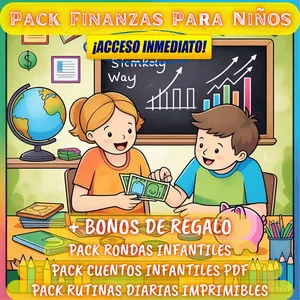 Imagen de portada para Ebook 📚💰 Pack Finanzas para Niños: Educación Financiera Divertida y Práctica 🏦🎲
