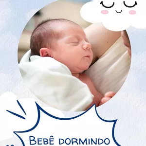 Imagem de capa para o Ebook Bebê dormindo sono tranquilo- manual para pais
