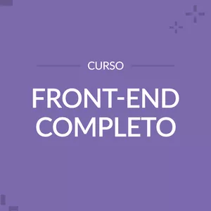 Imagem de capa para o Curso online Curso Front-End Completo