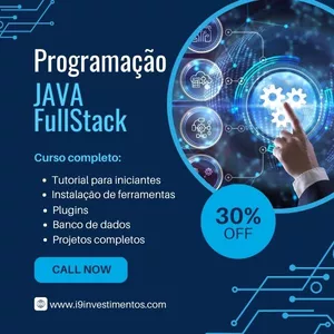 Imagem de capa para o Ebook PROGRAMAÇÃO JAVA FULL STACK