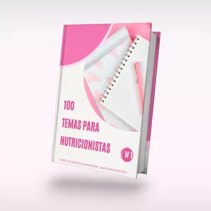 Imagem de capa para o Ebook E-book 100 temas para Nutricionistas
