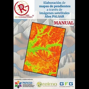 Imagen de portada para Ebook Manual para la Elaboración de Mapas de pendientes a través de imágenes satelitales ALOS PALSAR.