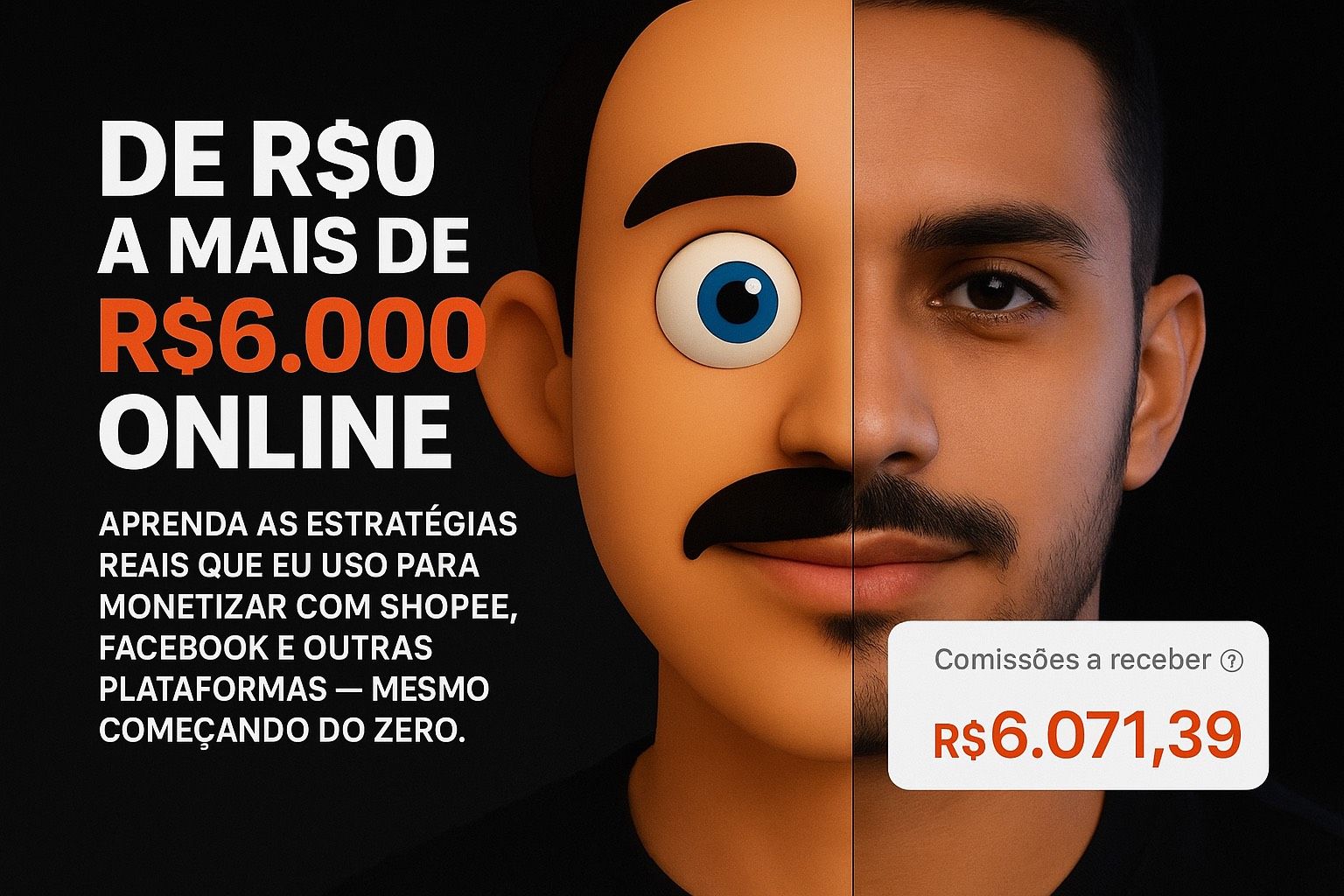 Imagem do curso monetização e programa de afiliados da Shopee