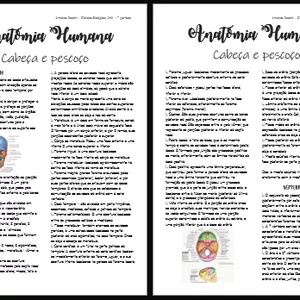 Imagem de capa para o Ebook Resumo de Anatomia com Imagens - Anatomia de cabeça e pescoço