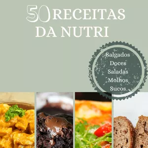 Imagem de capa para o Ebook 50 receitas saudáveis da nutri