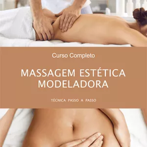 Imagem de capa para o Ebook E-Book Curso Completo Massagem Estética Modeladora 
