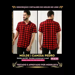 Imagem de capa para o Curso online [Molde em PDF] - Camisa Pedro ID 3057218 [PP ao G5]✨