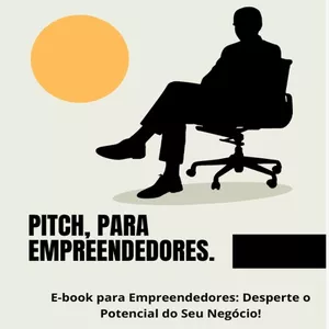 Imagem de capa para o Ebook Pitch, para empreendedores Apresentação atraente sobre seu negócio.