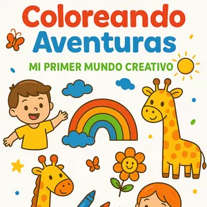 Imagen de portada para Curso online "Coloreando Aventuras: Mi Primer Mundo Creativo"