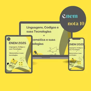 Imagem de capa para o Ebook ENEM 2025 - Combo nota dez - Matemática e Linguagens e suas tecnologias