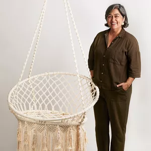 Imagem de capa para o Curso online Curso Cadeira Suspensa de Macramê