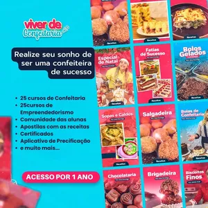 Imagem de capa para o Curso online Viver de Confeitaria - Escola para Confeiteiros