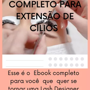 Imagem de capa para o Ebook Guia Completo Para Extensão de Cílios 