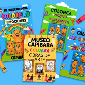Imagen de portada para Ebook Mundo Capibara Kit cuadernillos para colorear
