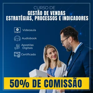 Imagem do curso Curso Gestão de Vendas, Estratégias, Processos e Indicadores