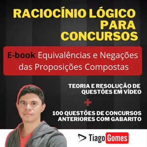 Imagem de capa para o Ebook Equivalências e Negações das Proposições Compostas