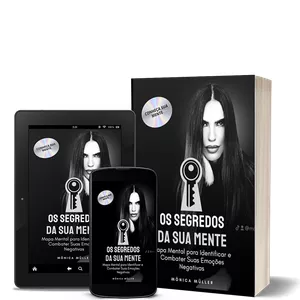 Imagem de capa para o Ebook Os Segredos da Sua Mente - Mapa Mental para Identificar e  Combater Suas Emoções Negativas